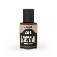 AK Interactive Precision Paneliner Dark Rust (30ml) (Special Order)