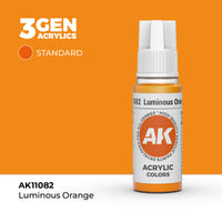 AK Interactive 3G Acrylic Luminous Orange 17ml (Special Order)