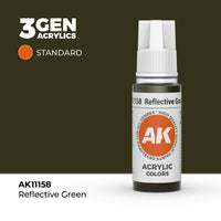 AK Interactive 3G Acrylic Reflective Green 17ml (Special Order)