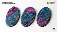 Gamers Grass Battle Ready Bases - Alien Infestation - Oval 75mm (x3) (Special Order)