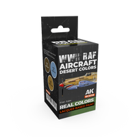 AK Interactive Real Colors WWII RAF Aircraft Desert Colors Set (Set of 3) (Special Order)