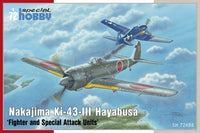 Special Hobby 1/72 Nakajima Ki-43-III Hayabusa / Oscar 'Fighter and Special Attack Units' (Special Order)