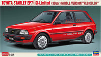 Hasegawa 1/24 Toyota Starlet EP71 Si-Limited (3Door) Middle Version "Red Color" (Special Order)