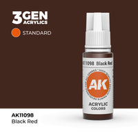 AK Interactive 3G Acrylic Black Red 17ml (Special Order)