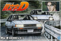 Aoshima 1/24 Initial D Toyota Akiyama Wataru Ae86 Levin (Special Order)