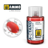 Ammo Mig A-Stand Lacquer Paint 30ml - Transparent Red (Special Order)
