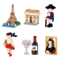 Nanoblock mininano Series France Assortment 1 "Travel" (Blind Box of 6) (Special Order)