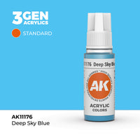 AK Interactive 3G Acrylic Deep Sky Blue 17ml (Special Order)