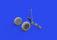 Eduard TBF/TBM wheels w/smooth tire 1/48 Brassin for ACADEMY (Special Order)