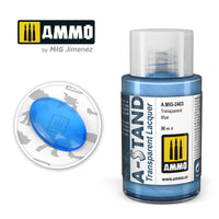 Ammo Mig A-Stand Lacquer Paint 30ml - Transparent Blue (Special Order)