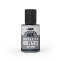 AK Interactive Precision Paneliner Light Grey (30ml) (Special Order)