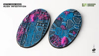Gamers Grass Battle Ready Bases - Alien Infestation - Oval 90mm (x2) (Special Order)
