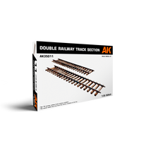 AK Interactive 1/35 Double Railway Track Section (Special Order)