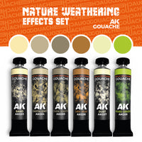 AK Interactive Gouaches Nature Weathering Effects Set (Special Order)