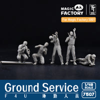 Magic Factory 1/48 Ground Service Crew Set (3D printed) (Special Order)