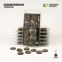 Gamers Grass Battle Ready Bases - Temple - Round 28mm (x8) (Special Order)