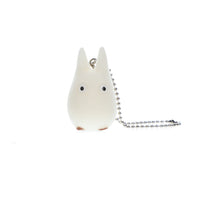 Sekiguchi Flocked Key Chain - White Totoro "My Neighbor Totoro" (Special Order)