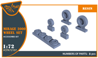 Clear Prop 1/72 Mirage-2000 wheel set (Special Order)