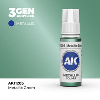 AK Interactive 3G Acrylic Metallic Green 17ml (Special Order)