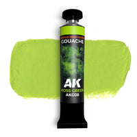 AK Interactive Gouache Moss Green - 20 ml. (Special Order)