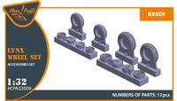 Clear Prop 1/32 Lynx wheel set (Special Order)