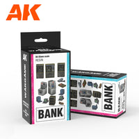 AK Interactive Bank Wargame Set 100% Polyurethane Resin Compatible With 30-35MM Scale (Special Order)
