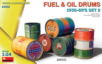 MiniArt 1/24 Fuel & Oil Drums 1930-50’s Set 2 (Special Order)