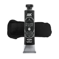 AK Interactive Artist Dense Acrylic Color Pure Black (Special Order)
