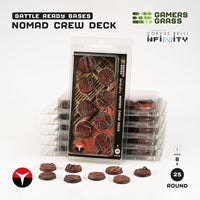 Gamers Grass Battle Ready Bases - Nomad Crew Deck - Round 25mm (8x) (Designed for Infinity) (Special Order)
