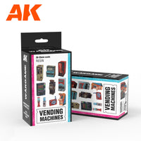 AK Interactive Vending Machine Wargame Set 100% Polyurethane Resin Compatible With 30-35MM Scale (Special Order)