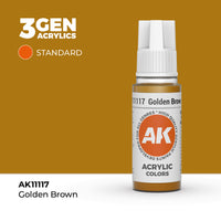 AK Interactive 3G Acrylic Golden Brown 17ml (Special Order)