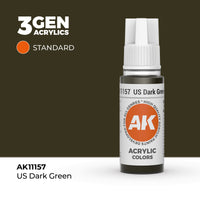 AK Interactive 3G Acrylic US Dark Green 17ml (Special Order)