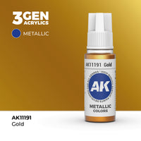 AK Interactive 3G Acrylic Gold 17ml (Special Order)