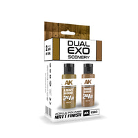 Ak Interactive Light Wood & Dark Wood Dual Exo Paint Set (Special Order)