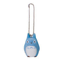 Sekiguchi Flocked Key Chain - Blue Totoro "My Neighbor Totoro" (Special Order)