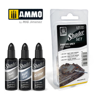 Ammo Mig Acrylic Shader Set - Panzer Grey (Special Order)