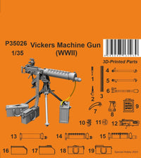 Special Hobby 1/35 Vickers Machine Gun (WWII variant) (Special Order)