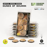 Gamers Grass Battle Ready Bases - Dunes of Bourak - Round 40mm (4x) (Designed for Infinity) (Special Order)