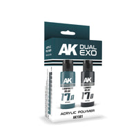 Ak Interactive Graphite Blue & Lunar Blue Dual Exo Paint Set (Special Order)