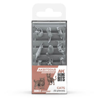 AK Interactive Basing Bits Cats (12 Pieces) (Special Order)