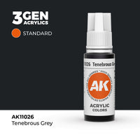 AK Interactive 3G Acrylic Tenebrous Grey 17ml (Special Order)
