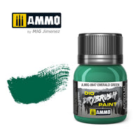 Ammo Mig Dio Drybrush Acrylic Paint 40ml - Emerald Green (Special Order)