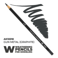 AK Interactive Weathering Pencil - Gun Metal (Graphite) (Box - 5 Units) (Special Order)