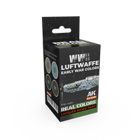 AK Interactive Real Colors WWII Luftwaffe Early War Colors Set (Set of 4) (Special Order)