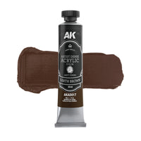 AK Interactive Artist Dense Acrylic Color Earth Brown (Special Order)