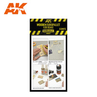 AK Interactive Laser Cut Wooden Europallet / 1:35, 5 Units (Special Order)