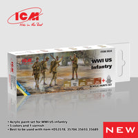 ICM Acrylic Paint Set for WWI US Infantry (Special Order)