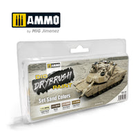 Ammo Mig Dio Drybrush Acrylic Paint Set - Sand Colors Set (Special Order)