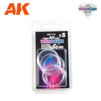 AK Interactive Plastic Wargame Bases. Clear Hollow Base 40mm (5 Units) (Special Order)