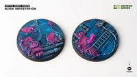 Gamers Grass Battle Ready Bases - Alien Infestation - Round 60mm (x2) (Special Order)